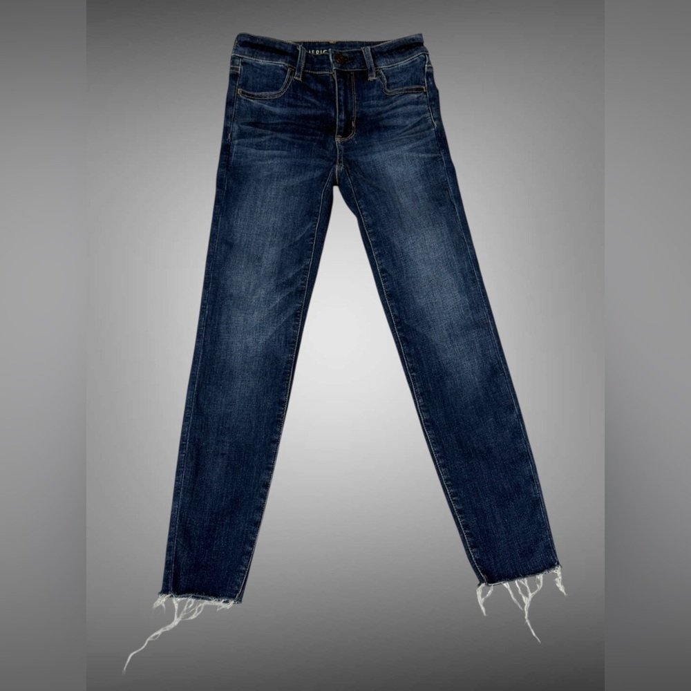 American Eagle Skinny Jeans Sz 00 | Next Level Stretch | Raw Hem